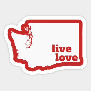 Washington - Live Love Washington Sticker